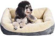 Self-Warming Pet Bed, Rectangle, Grey - 24"L x 20"W x 7"H - Modiniva LLC