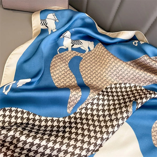 Silken Sojourn: Soft Silky Printed Scarf - Modiniva LLC