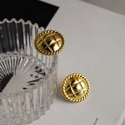 Gold stud earrings - Modiniva LLC