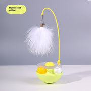 Cat Interactive Toy Funny Tumbler Toy Kitten Exercise Catching Leaky Food Ball Teaser Feather Wand Toys For Cat Accessories Pet Products - Modiniva LLC