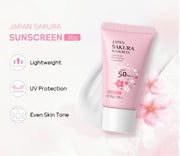 Japanese Sakura Sunscreen 30g Health, Beauty & Hair