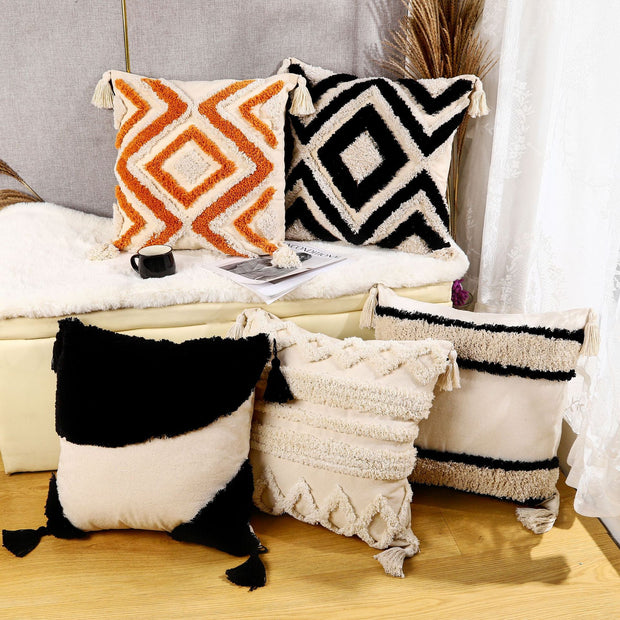 Moroccan Tufted Pillowcase Home, Pets, Appliance