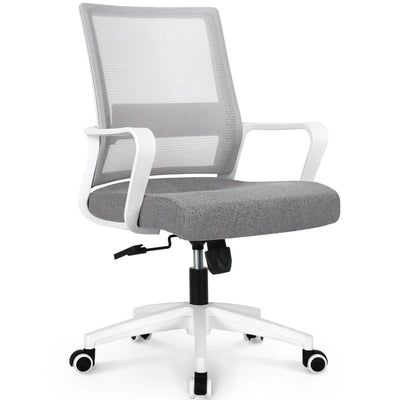 MB-7 Ergonomic Mid Back Adjustable Mesh Home Office Computer Desk Chair, Gray