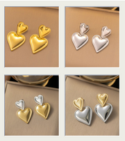 Heartfelt Retro Earrings Studs Elegance with a Modern Twist Jewelry & Watches