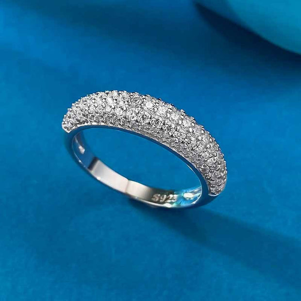 Full Rhinestone Zircon Ring For Women