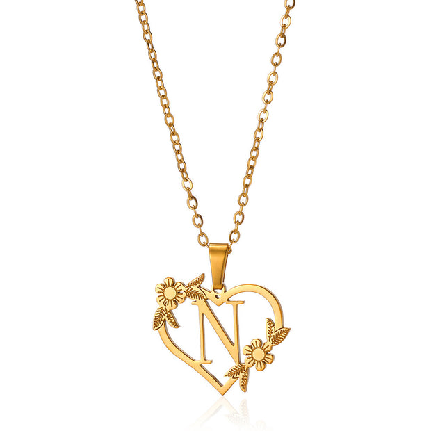 Stainless Steel Heart Pendant Necklace - Modiniva LLC