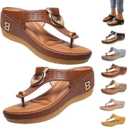 Comfort and Style with Orthopedic Low-Wedge Sandals