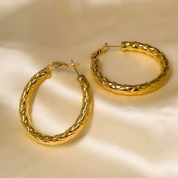 Golden Elegance: Multi-Design Hoop Earrings Jewelry & Watches