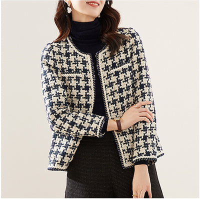 Houndstooth Small Jacket Women Clothing