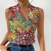 Sleeveless Summer Shirt Women's Clothing