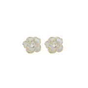 Sweet Elegance Cool Rose Pearl Earrings - Modiniva LLC