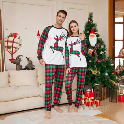 Cartoon Elk Christmas Pajamas - Modiniva LLC