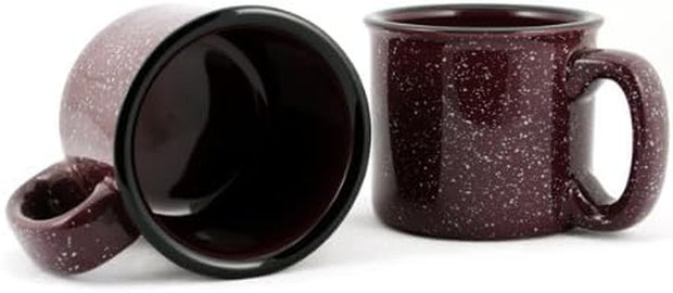 Thick Walled Plum Ceramic Campfire Mug Set - Modiniva LLC