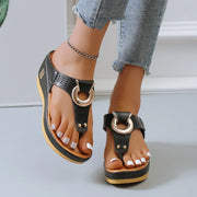 Comfort and Style with Orthopedic Low-Wedge Sandals