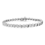 Swirling Symphony: Diamond "S" Link Femme Bracelet - Modiniva LLC