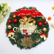 Christmas wreath American 30CM decorative door hanging new pendant rattan wreath 40CM garden layout - Modiniva LLC