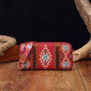 Vintage Cotton And Linen Printed Bohemian Style Lady Hand-carrying Wallet Card Holder