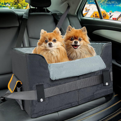 Compact Canine Comfort: Adjustable Car Seat for Small Dogs