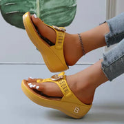 Comfort and Style with Orthopedic Low-Wedge Sandals