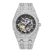 Full Diamond Hip Hop Party Automatic Hollowing Mechanical Watch Jewelry & Watches