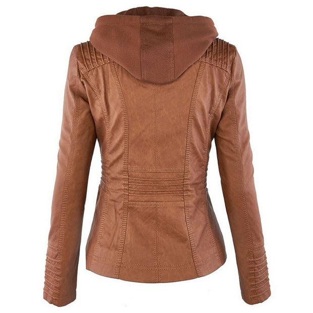 Fashion Detachable Hooded Jacket With Pockets