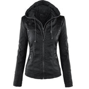 Fashion Detachable Hooded Jacket With Pockets