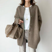 Loose Round Neck Cardigan