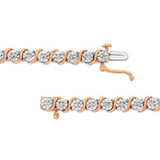 Swirling Symphony: Diamond "S" Link Femme Bracelet - Modiniva LLC