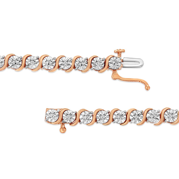 Swirling Symphony: Diamond "S" Link Femme Bracelet - Modiniva LLC