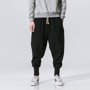 Cotton And Linen Feet Jarem Pants Hip Hop Pants For Man Black Bags & Shoes