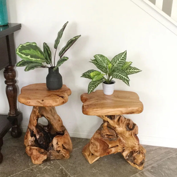 Rustic Elegance: The Gerrity End Table in Solid Wood