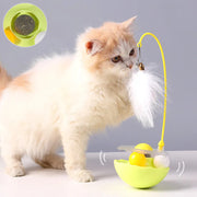 Cat Interactive Toy Funny Tumbler Toy Kitten Exercise Catching Leaky Food Ball Teaser Feather Wand Toys For Cat Accessories Pet Products - Modiniva LLC