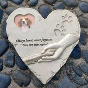 Cherished Memories: Heart-Shaped Pet Memorial Stones with Photo Frame