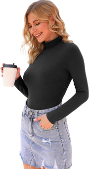 Versatility and Style with Turtleneck Long Sleeve Bodysuit - Modiniva LLC