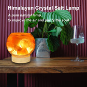 USB Himalayan Salt Lamp with Dimmer: Natural Crystal