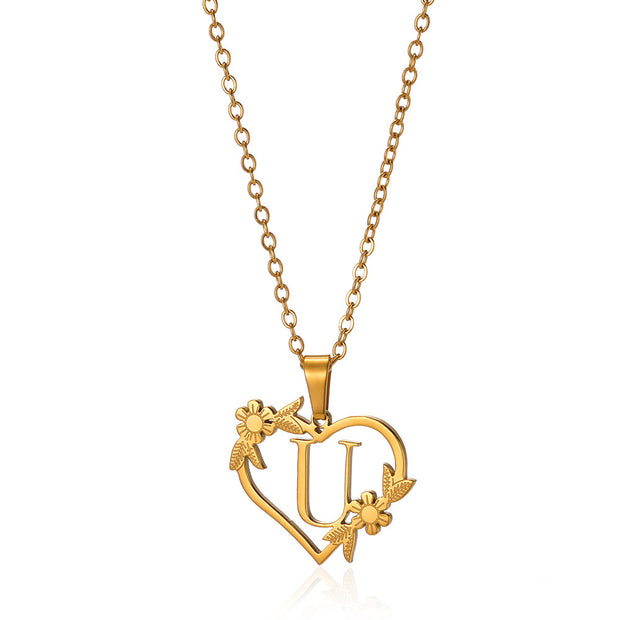 Stainless Steel Heart Pendant Necklace - Modiniva LLC