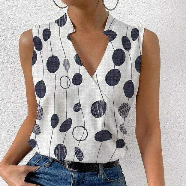 Sleeveless Summer Shirt - Modiniva LLC