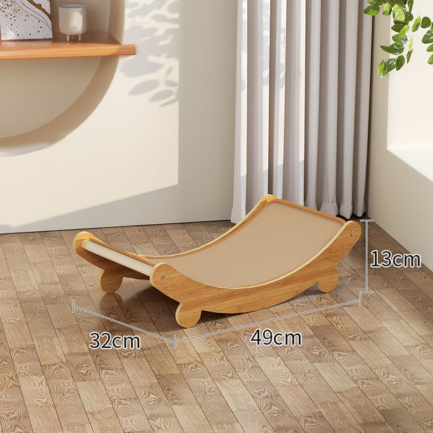 Wooden Cat Scratching Recliner - Modiniva LLC