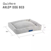 Ultimate Comfort of the Medium Arlo Plaid Bolster Dog Bed - Modiniva LLC