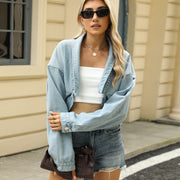 Loose Cropped Denim Jacket