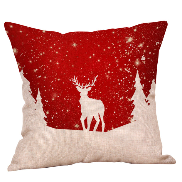 Christmas Linen Pillowcase - Modiniva LLC