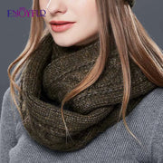 ENJOYFUR Cashmere Knit Scarf - Modiniva LLC