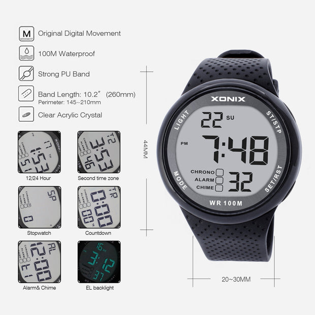 Classic Digital Dive Watch Jewelry & Watches