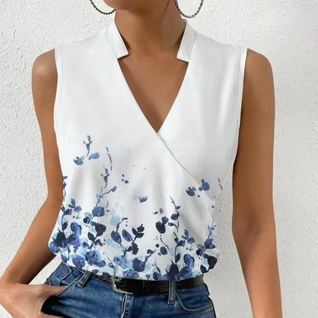 Sleeveless Summer Shirt Women's Clothing