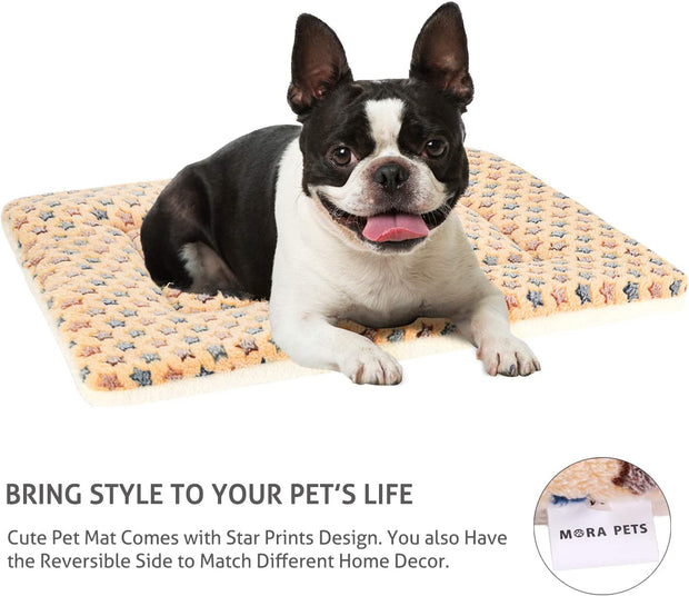 Ultra Soft Dog Crate Pad: Reversible Fleece, 23x18 Inch - Modiniva LLC