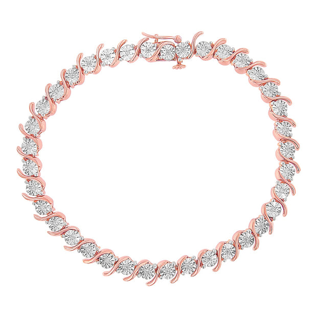 Swirling Symphony: Diamond "S" Link Femme Bracelet - Modiniva LLC