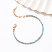 Copper Blue Gemstone Bracelet