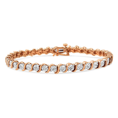 Swirling Symphony: Diamond "S" Link Femme Bracelet - Modiniva LLC