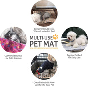 Ultra Soft Dog Crate Pad: Reversible Fleece, 23x18 Inch - Modiniva LLC