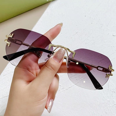 Men's Square Sunglasses: Rimless & Light Jewelry & Watches